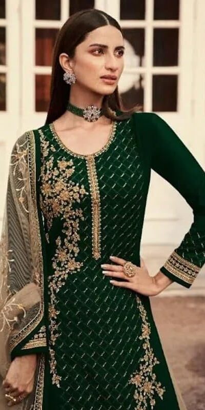 DS LT 7006 Green in Georgette Embroidery Work & Stone Work Lehenga Choli . Festive Deal ₹2549. Delivery 4-6 Working Days. Shop now. | Lehenga, Bollywood Lehenga, Creative Lehenga, Designer Lehenga, Embroidered Lehenga, Party Wear Lehenga