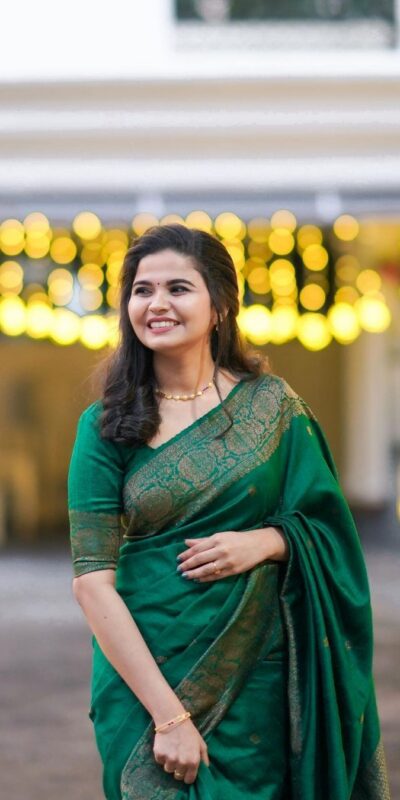 KPR 6075 Green in Color Soft Lichi Silk Lace Work & Lace Border Saree . Special Price ₹1399. Delivery 4-6 Working Days. Shop now. | Sarees, Bollywood Sarees, Creative Sarees, Designer Sarees, Embroidered Sarees, Ethnic Saree, Modern Digital sarees, Party Wear Sarees