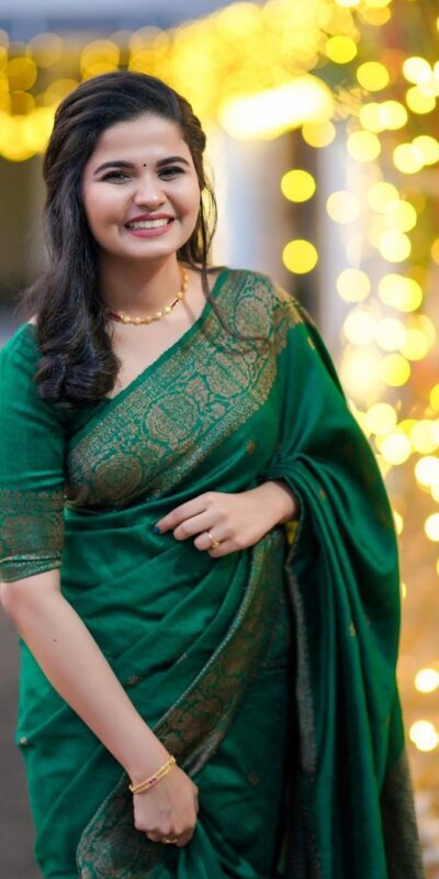 KPR 6075 Green in Color Soft Lichi Silk Lace Work & Lace Border Saree . Special Price ₹1399. Delivery 4-6 Working Days. Shop now. | Sarees, Bollywood Sarees, Creative Sarees, Designer Sarees, Embroidered Sarees, Ethnic Saree, Modern Digital sarees, Party Wear Sarees