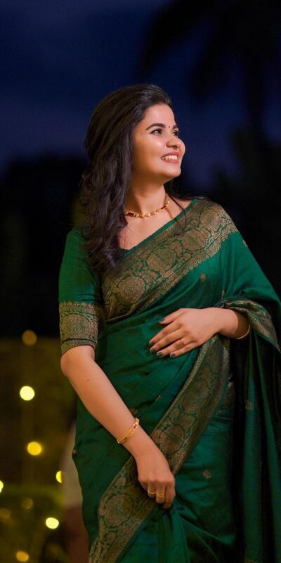 KPR 6075 Green in Color Soft Lichi Silk Lace Work & Lace Border Saree . Special Price ₹1399. Delivery 4-6 Working Days. Shop now. | Sarees, Bollywood Sarees, Creative Sarees, Designer Sarees, Embroidered Sarees, Ethnic Saree, Modern Digital sarees, Party Wear Sarees