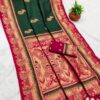 MB 1013 Green Color Paithani silk Saree with Zari Work & Lace Work. Festive Deal ₹2399. Delivery 4-6 Working Days. Shop now. | Sarees, Bollywood Sarees, Creative Sarees, Designer Sarees, Embroidered Sarees, Ethnic Saree, Modern Digital sarees, Party Wear Sarees