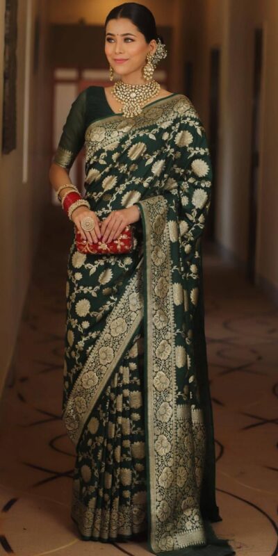 KP 5085 Green in Soft Lichi Silk Wedding, Party, Festive, Events Designer Work Saree . Get it for ₹1349. Delivery 4-6 Working Days. Shop now. | Sarees, Bollywood Sarees, Creative Sarees, Designer Sarees, Embroidered Sarees, Ethnic Saree, Modern Digital sarees, Party Wear Sarees