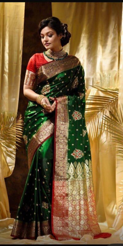 KPR 227 Green in Color Soft Lichi Silk. Lace Border & Lace Work Saree Grab it for ₹1399. Delivery 4-6 Working Days. Shop now. | Sarees, Bollywood Sarees, Creative Sarees, Designer Sarees, Embroidered Sarees, Ethnic Saree, Modern Digital sarees, Party Wear Sarees