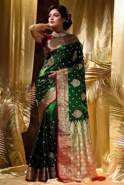 KPR 227 Green in Color Soft Lichi Silk. Lace Border & Lace Work Saree Grab it for ₹1399. Delivery 4-6 Working Days. Shop now. | Sarees, Bollywood Sarees, Creative Sarees, Designer Sarees, Embroidered Sarees, Ethnic Saree, Modern Digital sarees, Party Wear Sarees