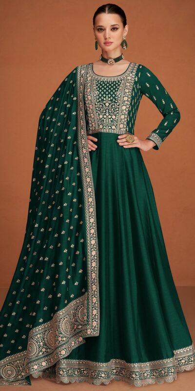 FC 9577 Green Color Vichitra Salwar Suit with Embroidery Work. Available at ₹2649 only. Delivery 4-6 Working Days. Shop now. | Jump Suits, Tops & Bottoms, Track Suits, Salwar suit, Casual Suits, Creative suits, Designer Suits, Palazzo Suits, Party Wear Suits, Patiala Suits, Straight Suits, Trendy Wear