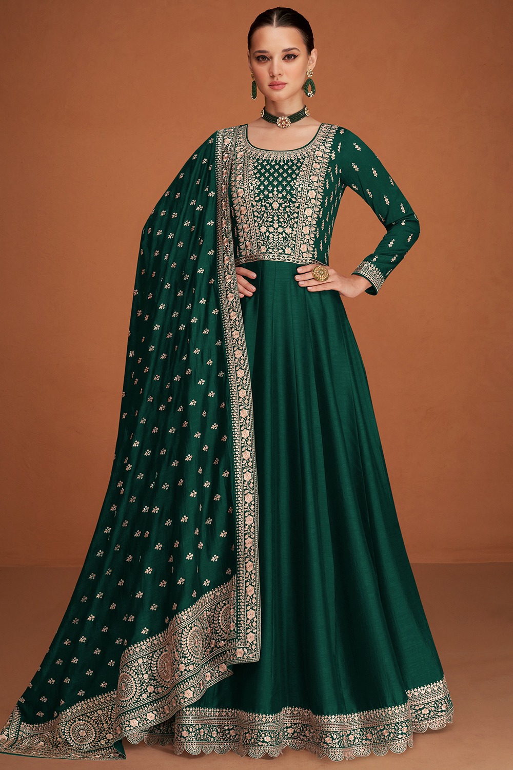 FC 9577 Green Color Vichitra Salwar Suit with Embroidery Work. Available at ₹2649 only. Delivery 4-6 Working Days. Shop now. | Jump Suits, Tops & Bottoms, Track Suits, Salwar suit, Casual Suits, Creative suits, Designer Suits, Palazzo Suits, Party Wear Suits, Patiala Suits, Straight Suits, Trendy Wear