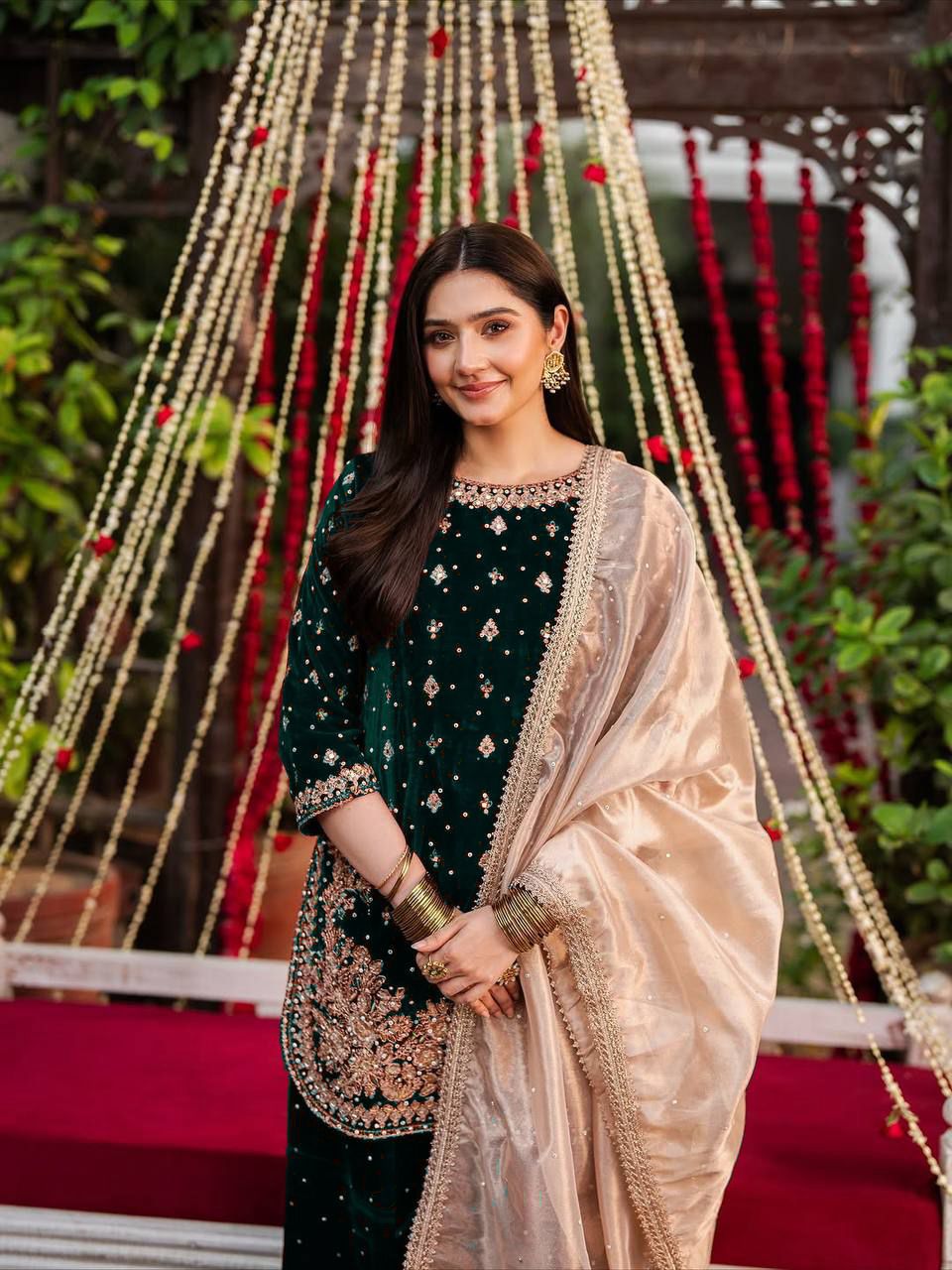 KD 1536 Green Viscose Velvet Thread Sequence Work Salwar Suit Wedding, Party, Festive, Events, Special Price ₹2399. Delivery 4-6 Working Days. Shop now. | Jump Suits, Tops & Bottoms, Track Suits, Salwar suit, Casual Suits, Creative suits, Designer Suits, Palazzo Suits, Party Wear Suits, Patiala Suits, Straight Suits, Trendy Wear