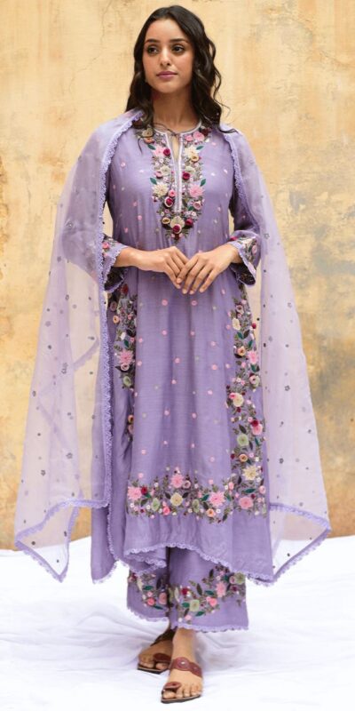 NSR 862 Lavender Faux Georgette Slawar Suit with Embroidery Work & Lace Work. Introductory Price ₹2149. Delivery 4-6 Working Days. Shop now. | Jump Suits, Tops & Bottoms, Track Suits, Salwar suit, Casual Suits, Creative suits, Designer Suits, Palazzo Suits, Party Wear Suits, Patiala Suits, Straight Suits, Trendy Wear