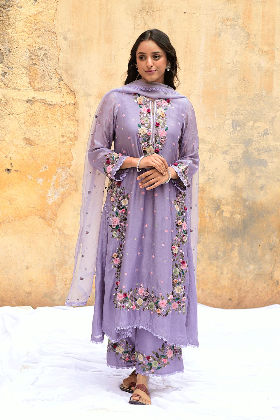 NSR 862 Lavender Faux Georgette Slawar Suit with Embroidery Work & Lace Work. Introductory Price ₹2149. Delivery 4-6 Working Days. Shop now. | Jump Suits, Tops & Bottoms, Track Suits, Salwar suit, Casual Suits, Creative suits, Designer Suits, Palazzo Suits, Party Wear Suits, Patiala Suits, Straight Suits, Trendy Wear