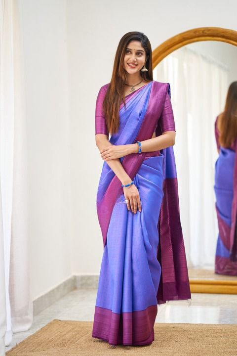 KPR 177 Lavender in Soft Lichi Silk Jacquard Work Designer Work Saree . Now at just ₹1449. Delivery 4-6 Working Days. Shop now. | Sarees, Bollywood Sarees, Creative Sarees, Designer Sarees, Embroidered Sarees, Ethnic Saree, Modern Digital sarees, Party Wear Sarees