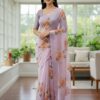 BT 412 Lavender TB Organza Saree with Digital Print. Wedding, Party, Festive, Events, Navratri , Special Price ₹1649. Delivery 4-6 Working Days. Shop now. | Sarees, Bollywood Sarees, Creative Sarees, Designer Sarees, Embroidered Sarees, Ethnic Saree, Modern Digital sarees, Party Wear Sarees