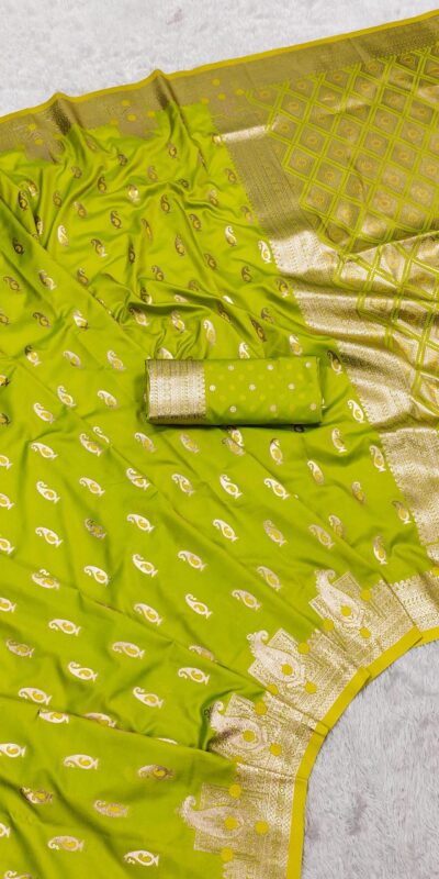 MB 41 Lemon Yellow Color Green Banarasi Silk Zari Weaving Saree . Wedding, Party, Festive, Available at ₹1849 only. Delivery 4-6 Working Days. Shop now. | Sarees, Bollywood Sarees, Creative Sarees, Designer Sarees, Embroidered Sarees, Ethnic Saree, Modern Digital sarees, Party Wear Sarees