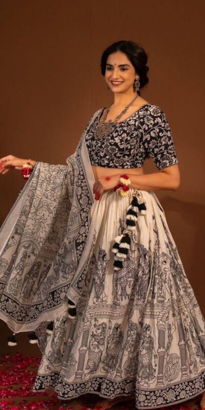 PC 440 Light Peach in Cotton Kalamkari Print Lehenga Choli . Available at ₹2149 only. Delivery 4-6 Working Days. Shop now. | Lehenga, Bollywood Lehenga, Creative Lehenga, Designer Lehenga, Embroidered Lehenga, Party Wear Lehenga