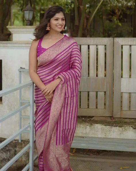 KPR 232 Light Purple Soft Lichi Silk Saree Perfect for Wedding, Party, Anniversary, Sangeet, Baby Shower Now at just ₹1399. Delivery 4-6 Working Days. Shop | Sarees, Bollywood Sarees, Creative Sarees, Designer Sarees, Embroidered Sarees, Ethnic Saree, Modern Digital sarees, Party Wear Sarees