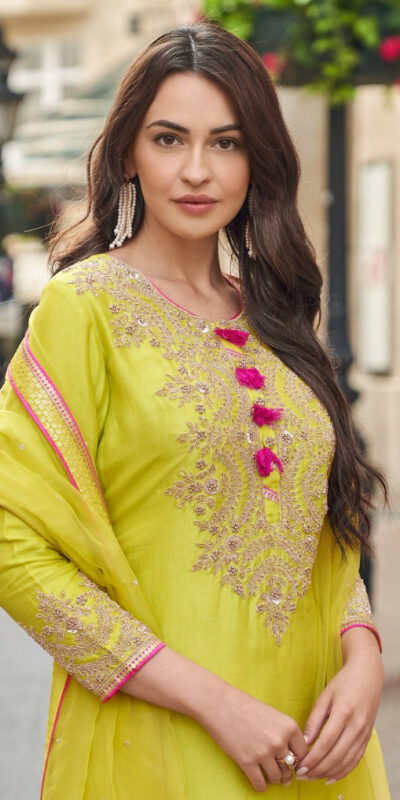 FC Sayuuri 5595 Lime Yellow Georgette Salwar Suit with Embroidery Work & Lace Work. Special Price ₹3149. Delivery 4-6 Working Days. Shop now. | Jump Suits, Tops & Bottoms, Track Suits, Salwar suit, Casual Suits, Creative suits, Designer Suits, Palazzo Suits, Party Wear Suits, Patiala Suits, Straight Suits, Trendy Wear