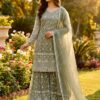 Mahendi Pure Organza Silk Embroidery Work Salwar Suit