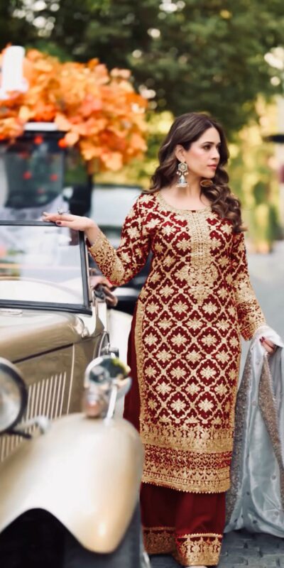 SRK 5310 Maroon Faux Georgette Salwar Suit Perfect for Wedding, Party, Baisakhi, Pooja, Reception – . Best Price ₹2449. Delivery 4-6 Working Da | Jump Suits, Tops & Bottoms, Track Suits, Salwar suit, Casual Suits, Creative suits, Designer Suits, Palazzo Suits, Party Wear Suits, Patiala Suits, Straight Suits, Trendy Wear