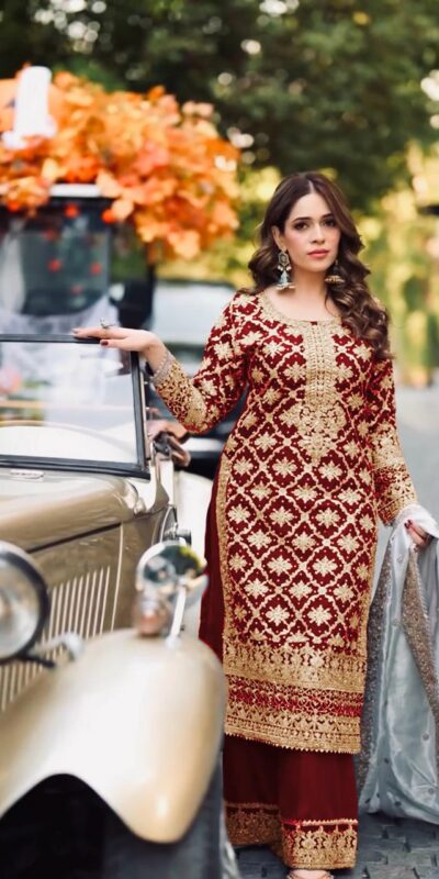 SRK 5310 Maroon Faux Georgette Salwar Suit Perfect for Wedding, Party, Baisakhi, Pooja, Reception – . Best Price ₹2449. Delivery 4-6 Working Da | Jump Suits, Tops & Bottoms, Track Suits, Salwar suit, Casual Suits, Creative suits, Designer Suits, Palazzo Suits, Party Wear Suits, Patiala Suits, Straight Suits, Trendy Wear