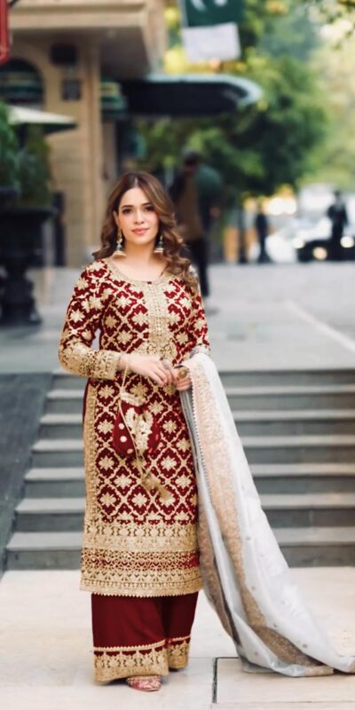 SRK 5310 Maroon Faux Georgette Salwar Suit Perfect for Wedding, Party, Baisakhi, Pooja, Reception – . Best Price ₹2449. Delivery 4-6 Working Da | Jump Suits, Tops & Bottoms, Track Suits, Salwar suit, Casual Suits, Creative suits, Designer Suits, Palazzo Suits, Party Wear Suits, Patiala Suits, Straight Suits, Trendy Wear