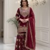 SSR 534 Maroon Georgette Salwar Suit Perfect for Wedding, Party, Onam, Housewarming, Bridal Wear – . Delivery 4-6 Working Days. Shop now. | Jump Suits, Tops & Bottoms, Track Suits, Salwar suit, Casual Suits, Creative suits, Designer Suits, Palazzo Suits, Party Wear Suits, Patiala Suits, Straight Suits, Trendy Wear
