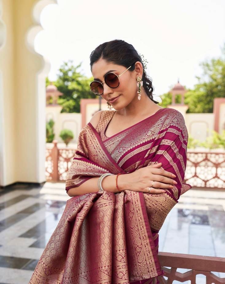 KPR 232 Maroon Soft Lichi Silk Saree Perfect for Wedding, Party, Anniversary, Sangeet, Baby Shower – . Now at just ₹1399. Delivery 4-6 Working Days. Shop n | Sarees, Bollywood Sarees, Creative Sarees, Designer Sarees, Embroidered Sarees, Ethnic Saree, Modern Digital sarees, Party Wear Sarees