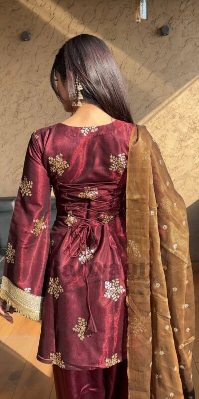 NSR 853 Maroon Natural Crep Silk Salwar Suit Perfect for Wedding, Party, Pongal, Baisakhi, Onam –. Grab it for ₹1749. Delivery 4-6 Working Days. | Jump Suits, Salwar suit, Casual Suits, Creative suits, Designer Suits, Palazzo Suits, Party Wear Suits, Patiala Suits, Straight Suits
