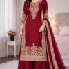 SSR 535 Maroon in Organza Silk Embroidery Work Salwar Suit . Available at ₹2399 only. Delivery 4-6 Working Days. Shop now. | Jump Suits, Salwar suit, Casual Suits, Creative suits, Designer Suits, Palazzo Suits, Party Wear Suits, Patiala Suits, Straight Suits
