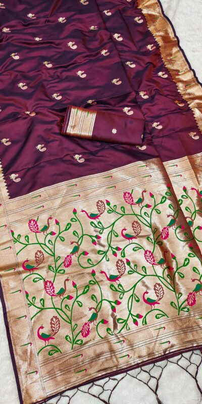 MB 389 Maroon Soft Paithani Silk Saree with Lace Work & Zari Work. Affordable Price ₹2049. Delivery 4-6 Working Days. Shop now. | Sarees, Bollywood Sarees, Creative Sarees, Designer Sarees, Embroidered Sarees, Ethnic Saree, Modern Digital sarees, Party Wear Sarees