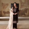 Maroon Velvet Embroidery Work Salwar Suit