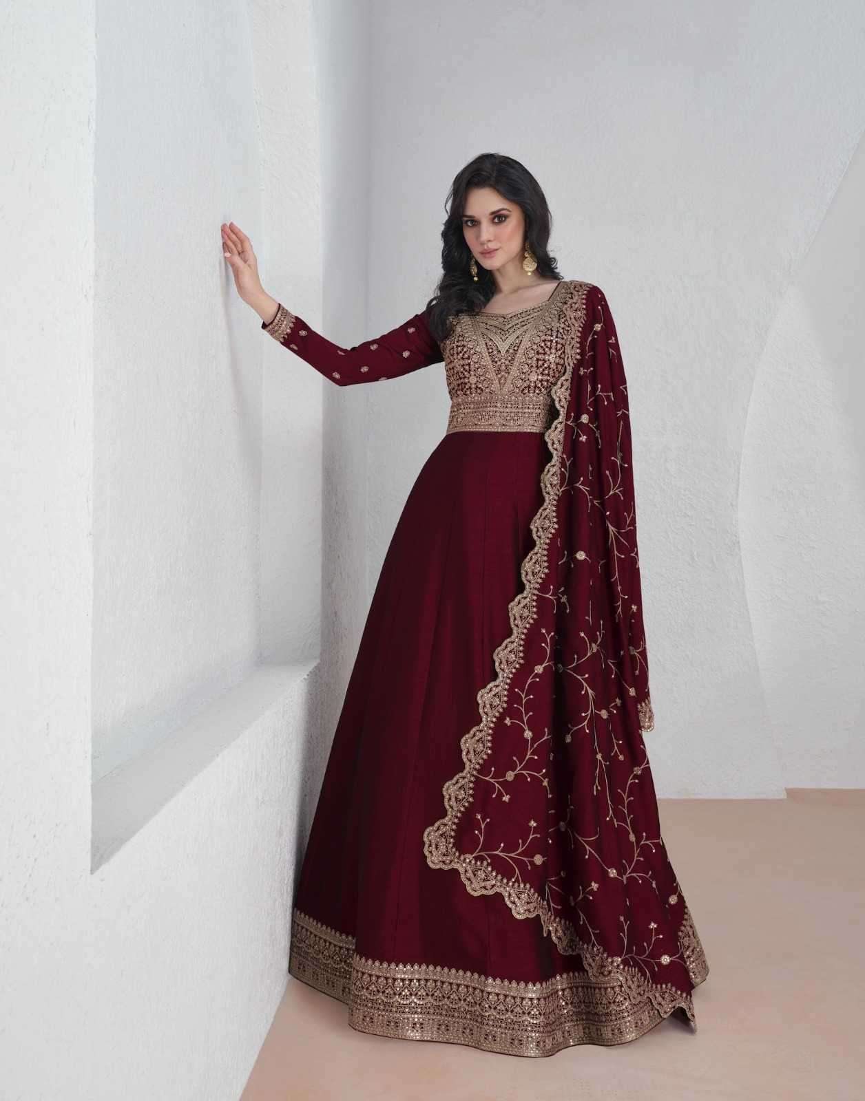 FC Saroj 9943 Maroon Vichitra Salwar Suit with Embroidery Work & Lace Work. Special Price ₹3049. Delivery 4-6 Working Days. Shop now. | Jump Suits, Tops & Bottoms, Track Suits, Salwar suit, Casual Suits, Creative suits, Designer Suits, Palazzo Suits, Party Wear Suits, Patiala Suits, Straight Suits, Trendy Wear