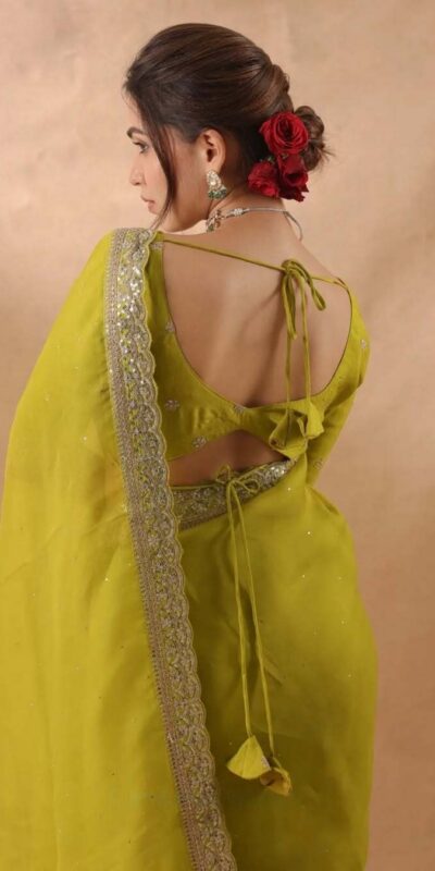 JR 652 Mehendi in Organza Silk Embroidery Work & Sequins Work Saree . Now at just ₹1849. Delivery 4-6 Working Days. Shop now. | Sarees, Bollywood Sarees, Creative Sarees, Designer Sarees, Embroidered Sarees, Ethnic Saree, Modern Digital sarees, Party Wear Sarees