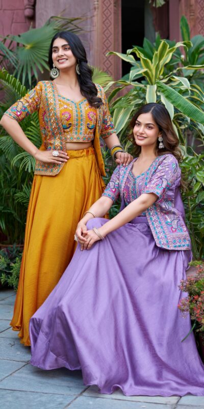 Ram 142 Mustered Vichitra Lehenga Choli with Embroidery Work & Thread Embroidery. Introductory Price ₹2549. Delivery 4-6 Working Days. Shop now. | Lehenga, Bollywood Lehenga, Creative Lehenga, Designer Lehenga, Embroidered Lehenga, Party Wear Lehenga
