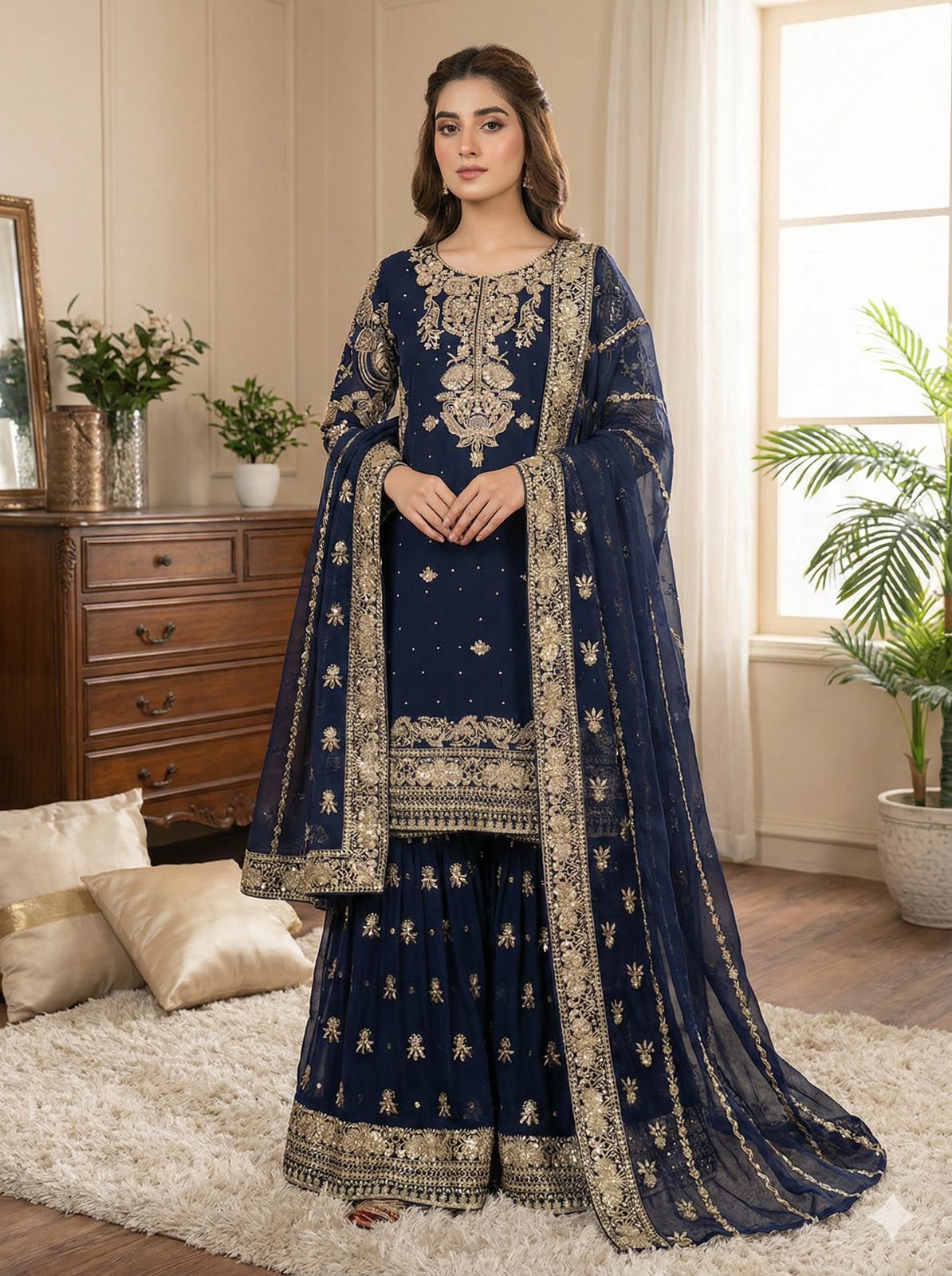 NSR 878 Navy Blue Faux Georgette Salwar Suit Perfect for Wedding, Party, Engagement, Pongal, Makar Sankranti – . Get it for ₹2149. Delivery 4-6 Working Days | Jump Suits, Tops & Bottoms, Track Suits, Salwar suit, Casual Suits, Creative suits, Designer Suits, Palazzo Suits, Party Wear Suits, Patiala Suits, Straight Suits, Trendy Wear