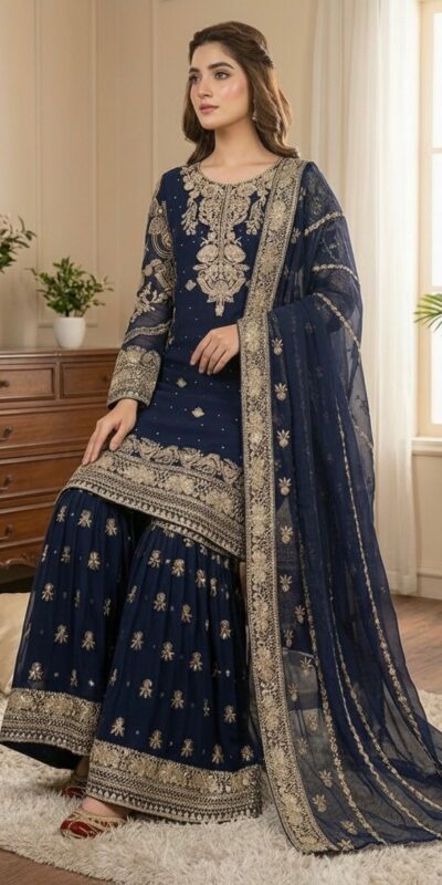 NSR 878 Navy Blue Faux Georgette Salwar Suit Perfect for Wedding, Party, Engagement, Pongal, Makar Sankranti – . Get it for ₹2149. Delivery 4-6 Working Days | Jump Suits, Tops & Bottoms, Track Suits, Salwar suit, Casual Suits, Creative suits, Designer Suits, Palazzo Suits, Party Wear Suits, Patiala Suits, Straight Suits, Trendy Wear