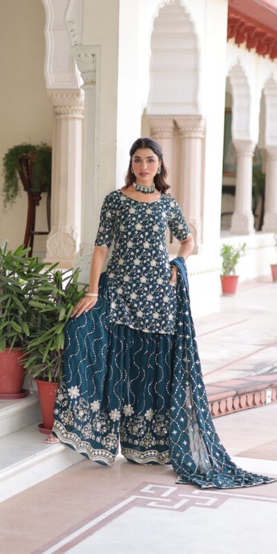KA 1210 Navy Blue in Georgette. Embroidery Work & Sequins Work Salwar Suit Grab it for ₹2599. Delivery 4-6 Working Days. Shop now. | Jump Suits, Tops & Bottoms, Track Suits, Salwar suit, Casual Suits, Creative suits, Designer Suits, Palazzo Suits, Party Wear Suits, Patiala Suits, Straight Suits, Trendy Wear