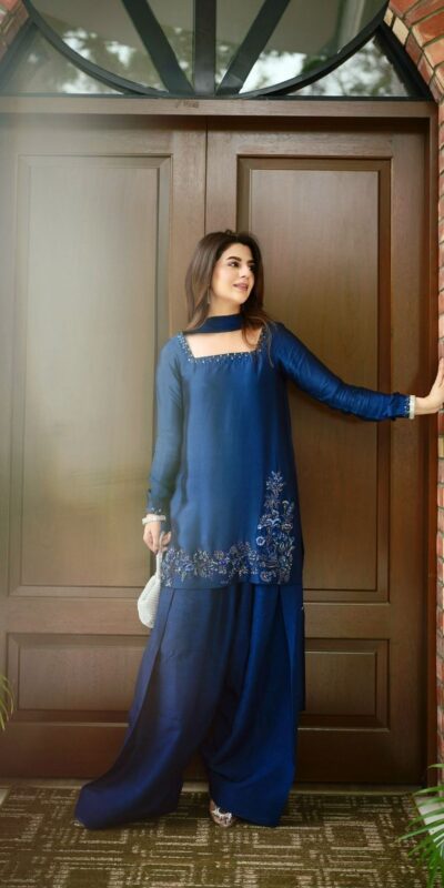 ZF 420 Navy Blue in Natural Crep Silk Embroidery Work Salwar Suit . Exclusive Offer ₹1899. Delivery 4-6 Working Days. Shop now. | Jump Suits, Salwar suit, Casual Suits, Creative suits, Designer Suits, Palazzo Suits, Party Wear Suits, Patiala Suits, Straight Suits