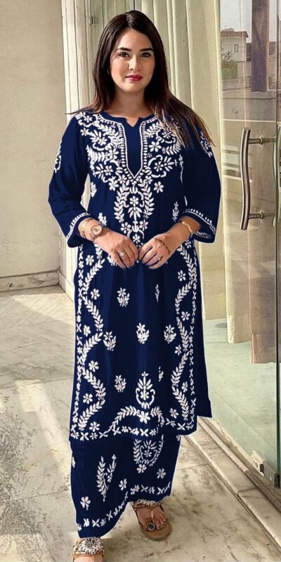 MF 627 Navy Blue Rayon With Wid Lakhnavi Style Work Kurti Designer Work. Grab it for ₹1449. Delivery 4-6 Working Days. Shop now. | Kurti, Bollywood Kurti, Creative Kurtis, Designer Kurti, Party Wear Kurti, Selfie Kurti