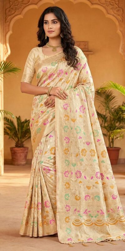 MS 546 Off White in Color Banarasi Silk Zari Work All Over Saree . Available at ₹1649 only. Delivery 4-6 Working Days. Shop now. | Sarees, Bollywood Sarees, Creative Sarees, Designer Sarees, Embroidered Sarees, Ethnic Saree, Modern Digital sarees, Party Wear Sarees