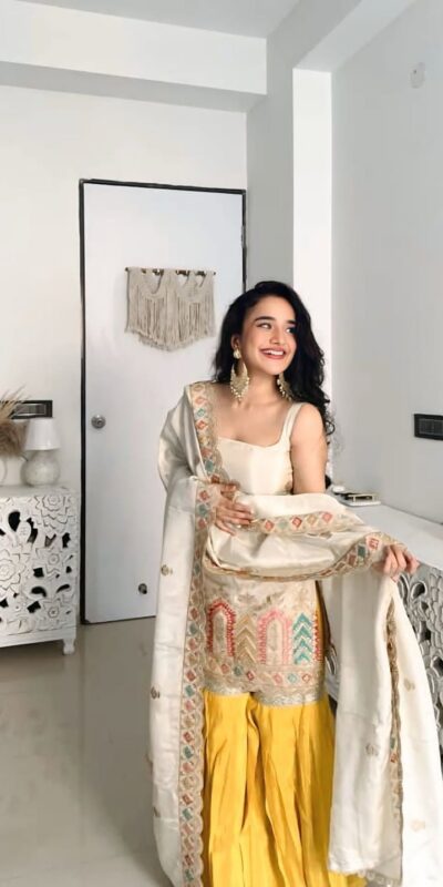 KD 1550 Off White in Color Chinnon Silk Lace Work Salwar Suit . Wedding, Party, Festive, Events, Best Price ₹2149. Delivery 4-6 Working Days. Shop now. | Jump Suits, Salwar suit, Casual Suits, Creative suits, Designer Suits, Palazzo Suits, Party Wear Suits, Patiala Suits, Straight Suits