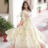 KA 5060 Off White Gold Crush Lehenga Choli Perfect for Wedding, Party, Bridal Wear, Makar Sankranti, Raksha Bandhan – . Exclusive Offer ₹2649. Del | Lehenga, Bollywood Lehenga, Creative Lehenga, Designer Lehenga, Embroidered Lehenga, Party Wear Lehenga