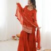 SRK 5317 Orange Georgette Salwar Suit with Embroidery Work. Wedding, Party, Festive Best Price ₹2399. Delivery 4-6 Working Days. Shop now. | Jump Suits, Salwar suit, Casual Suits, Creative suits, Designer Suits, Palazzo Suits, Party Wear Suits, Patiala Suits, Straight Suits