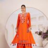 KD 1516 Orange Rayon Thread With Real Mirror Work Salwar Suit. Wedding, Party, Festive, Events, Best Price ₹1999. Delivery 4-6 Working Days. Shop now. | Jump Suits, Tops & Bottoms, Track Suits, Salwar suit, Casual Suits, Creative suits, Designer Suits, Palazzo Suits, Party Wear Suits, Patiala Suits, Straight Suits, Trendy Wear
