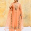 NSR 862 Peach Faux Georgette Slawar Suit with Embroidery Work & Lace Work. Introductory Price ₹2149. Delivery 4-6 Working Days. Shop now. | Jump Suits, Tops & Bottoms, Track Suits, Salwar suit, Casual Suits, Creative suits, Designer Suits, Palazzo Suits, Party Wear Suits, Patiala Suits, Straight Suits, Trendy Wear