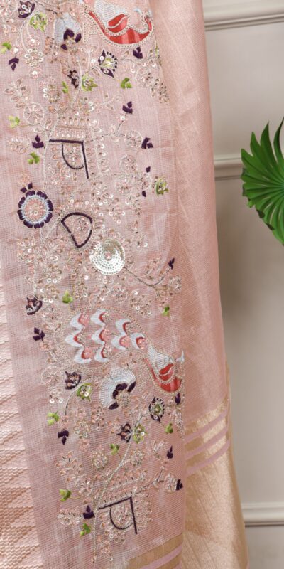 YNF 7401 Peach in Zari Kota Tissue Zari Work & Embroidery Work Saree . Get it for ₹3199. Delivery 4-6 Working Days. Shop now. | Sarees, Bollywood Sarees, Creative Sarees, Designer Sarees, Embroidered Sarees, Ethnic Saree, Modern Digital sarees, Party Wear Sarees