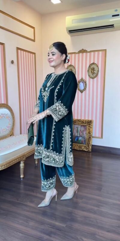 LG 2035 Peacock Blue in Velvet Embroidery Work & Lace Work Salwar Suit . Now at just ₹2049. Delivery 4-6 Working Days. Shop now. | Jump Suits, Tops & Bottoms, Track Suits, Salwar suit, Casual Suits, Creative suits, Designer Suits, Palazzo Suits, Party Wear Suits, Patiala Suits, Straight Suits, Trendy Wear