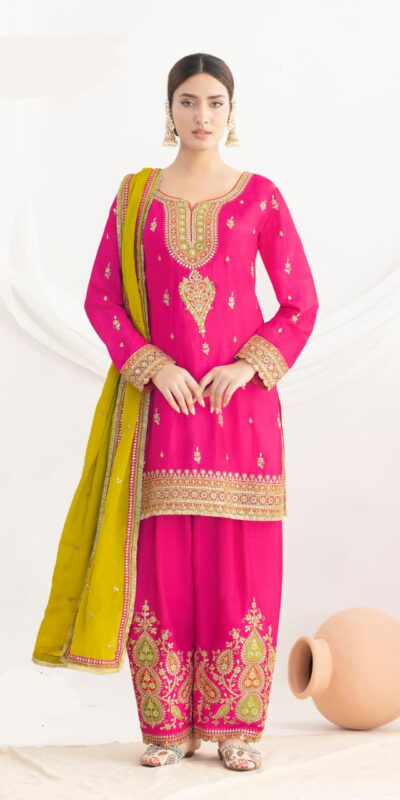 DS GULZAR 2641 Pink in Chinon Embroidery Work & Mirror Work Salwar Suit. Now at just ₹3049. Delivery 4-6 Working Days. Shop now. | Jump Suits, Tops & Bottoms, Track Suits, Salwar suit, Casual Suits, Creative suits, Designer Suits, Palazzo Suits, Party Wear Suits, Patiala Suits, Straight Suits, Trendy Wear