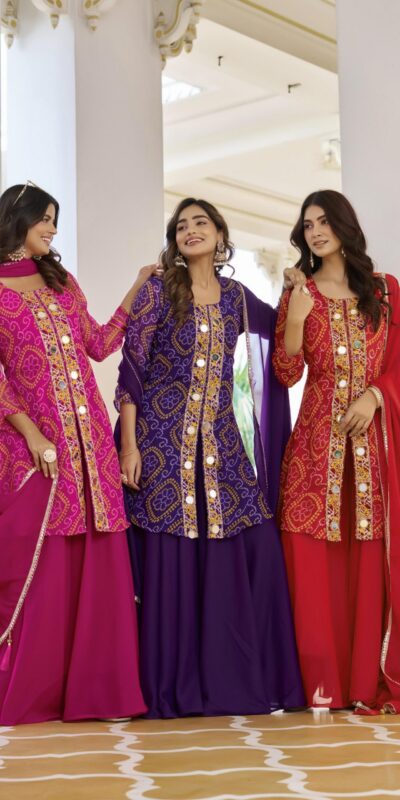 Ram 148 Pink in Georgette Badhani print Embroidery Work & Mirror Work Salwar Suit . Exclusive Offer ₹2149. Delivery 4-6 Working Days. Shop now. | Jump Suits, Tops & Bottoms, Track Suits, Salwar suit, Casual Suits, Creative suits, Designer Suits, Palazzo Suits, Party Wear Suits, Patiala Suits, Straight Suits, Trendy Wear