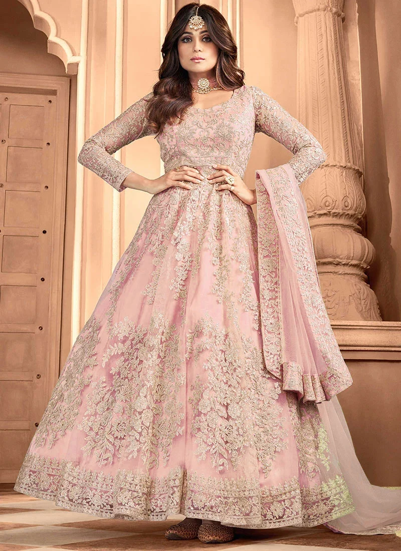 FC 8356 Pink in Color Heavy Net Embroidery Work Salwar Suit . Wedding, Party, Festive, Events, Special Price ₹3199. Delivery 4-6 Working Days. Shop now. | Jump Suits, Salwar suit, Casual Suits, Creative suits, Designer Suits, Palazzo Suits, Party Wear Suits, Patiala Suits, Straight Suits