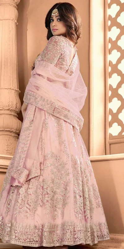 FC 8356 Pink in Color Heavy Net Embroidery Work Salwar Suit . Wedding, Party, Festive, Events, Special Price ₹3199. Delivery 4-6 Working Days. Shop now. | Jump Suits, Tops & Bottoms, Track Suits, Salwar suit, Casual Suits, Creative suits, Designer Suits, Palazzo Suits, Party Wear Suits, Patiala Suits, Straight Suits, Trendy Wear