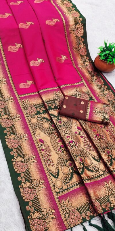 MB 1013 Pink Color Paithani silk Saree with Zari Work & Lace Work. Festive Deal ₹2399. Delivery 4-6 Working Days. Shop now. | Sarees, Bollywood Sarees, Creative Sarees, Designer Sarees, Embroidered Sarees, Ethnic Saree, Modern Digital sarees, Party Wear Sarees